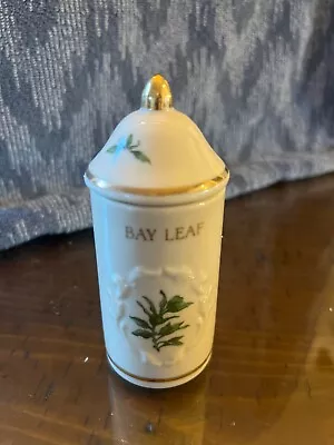 Lenox Vintage 1992 Spice Jar BAY LEAF The Lenox Spice Garden Fine Porcelain EUC • $16.99