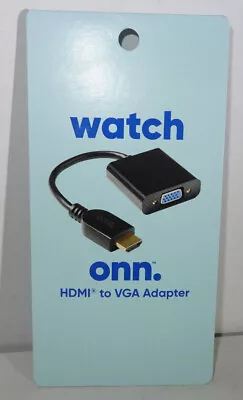 ONN HDMI To VGA Adapter Converter Connector For Laptops Projectors PC Monitors • $9.45
