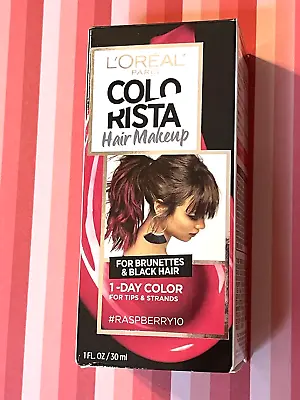 L’Oreal Paris Colorista 1 Day Hair Color RASPBERRY 10 For Brunettes & Black Hair • $1