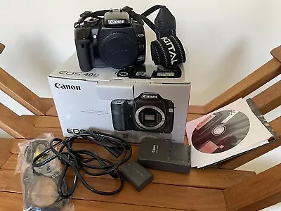 Boxed Canon EOS 400D 10.1MP Digital SLR Camera - Black (Body Only) • £70