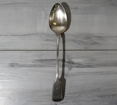 Antique Mappin Brothers Silver Plated Fiddle & Thread 12  Serving Spoon • $24.99