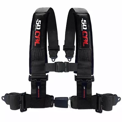 4 Point 2 Inch 3 Inch Racing Harness SxS Off Road Push Button Buckle Seat Belt • $102.99