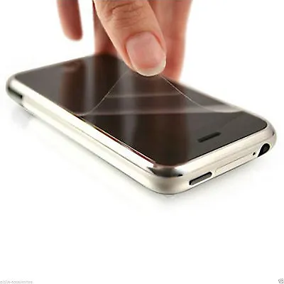 Crystal Clear LCD Screen Protector For Apple HTC Samsung BlackBerry • £1.98