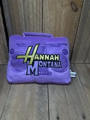 Disney Sega Hannah Montana Purple Stereo Plush Boombox Radio Pillow Miley Cyrus • $34.99
