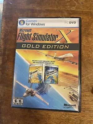 Microsoft Flight Simulator X: Gold Edition (PC: Windows 2008) Fast Shipping USA • $25