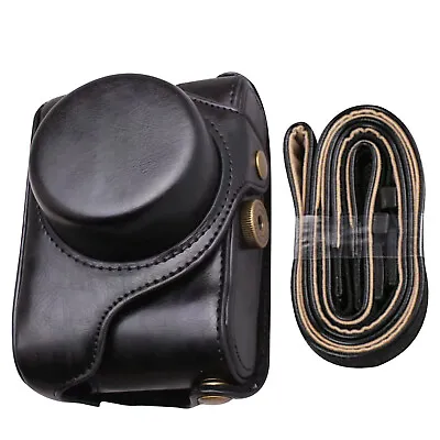 PU Leather Camera Case Bag For Fujifilm X100 Fuji X100F X100 X100S X100T W/Strap • $17.35