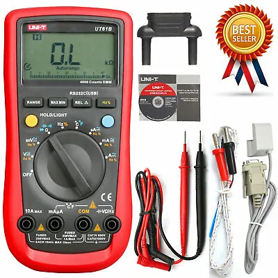 UNI-T UT61B Modern Auto Power Off LCD Backlight AC DC Voltage Frequency Multi • $42.53