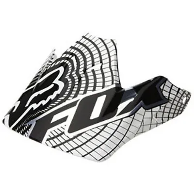 $41.70 • Buy Fox Racing V3 Helmet Visor/Peak Vortex Black/White