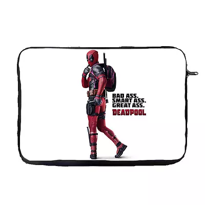 Deadpool Badass Laptop Case Sleeve Bag Tablet Ultrabook Chromebook Sleeve Gift • £15.99