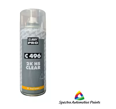 2k Gloss Clear Paint Hs 400ml High Spray Touch Up Automotive Top Coat. Hb 496  • $27.95