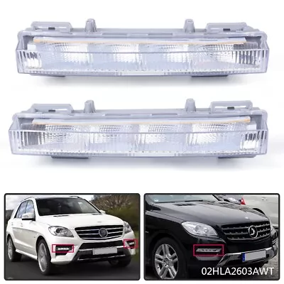 2X Fit For Mercedes Benz W166 ML350 X204 LED Daytime Running Light Fog Lamp U • $28.72