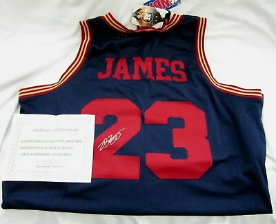 $28250.57 • Buy LEBRON JAMES 2003 X-Large Nike Navy Blue Rookie Autograph Authentic Jersey COA