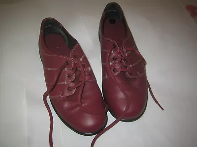 Ladies Shoes ‘ Easy B ‘ – Size 5   – Maroon  Good Condition • £14.99