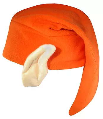 Cleveland Football Mascot Orange Elf Hat With Ears Cap Gnome Dwarf Costume • $14.71