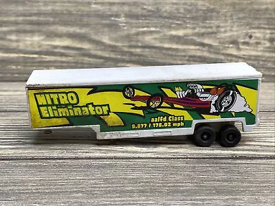 Vintage Maisto Plastic White Nitro Eliminator Semi Truck Trailer Die Cast Model • $8.99