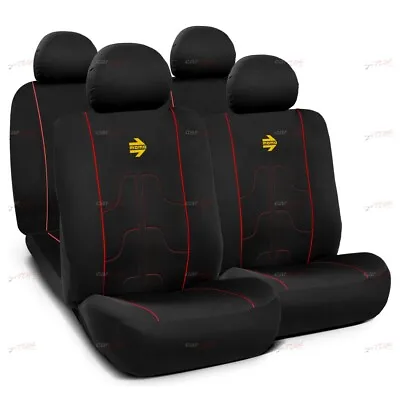 Momo Seat Cover Set Modern Black / Red • $86.86