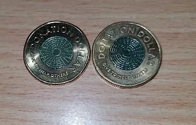 Australian Donation Dollar Coin Both Years • $9.50