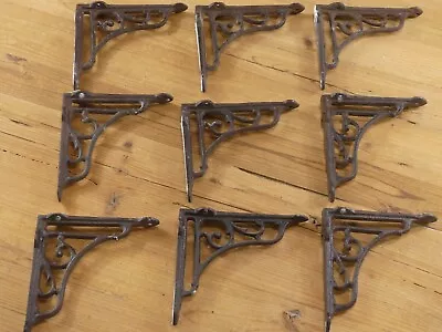 9 Antique Style Vine Shelf Brace Wall Bracket Cast Iron Corbel 6  X 6 1/2  Brace • $41.99