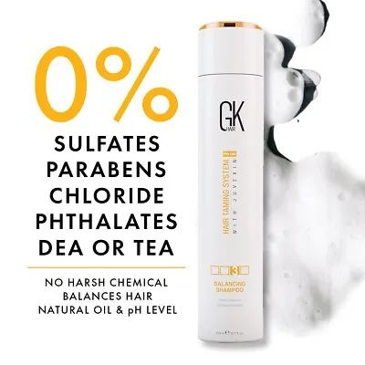 $38.72 • Buy GK HAIR Shampoos Balancing Shampoo Deep Cleaning Oil Hairs Greasy Normal 300ml  