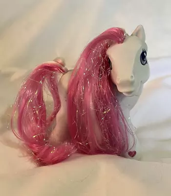 My Little Pony Star Swirl G3 White Pink Tinsel Sparkle Firework Hasbro MLP 2002 • $8.99