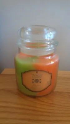 Yankee Candle TOXIC TONIC SWIRL MEDIUM JAR CANDLE HALLOWEEN U.S. RETIRED HTF • £29.99