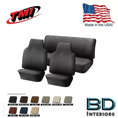 1968 - 1969 VW Volkswagen Bug Beetle Slip On Seat Upholstery Any Color Full Set • $324.76