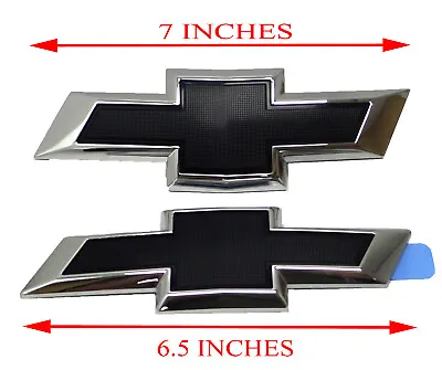 84337320 Front And Rear Bowtie Emblems In Black 2016-2018 Chevrolet Malibu • $65.02
