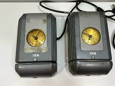 (2) Vintage IBM Time Punch Clocks- Time Recording Division Model 780 Running Key • $169.99