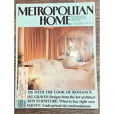 METROPOLITAN HOME Magazine ~ November 1981 • $10.49