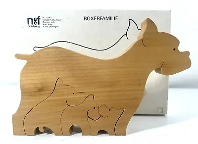 Naef Spielzung Boxerfamilie #9240 Design Sabu Oguro Nesting Wooden  Dog Puzzle • $99.99