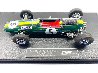 1:18 Scale GP Replicas Lotus 33 F1 Car Jim Clark 1965 British Grand Prix Winner • £289.99