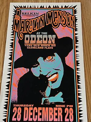 Marilyn Manson Psychedelic Original Concert Poster Odeon Cleveland Arminski AOMR • $350