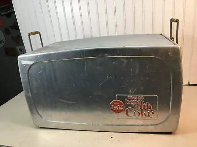 Vintage 1960's Coca Cola Aluminum Cooler 23in X 13in X 14in • $225