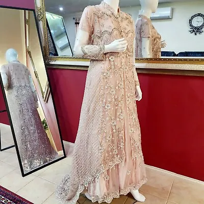 Designer Indian Pakistani Party Wear Anarkali Long Salwar Kameez Size 42 L • $325