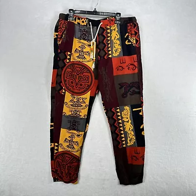 Mansilifei Pants Mens 36x29 Multicolor Patchwork Jogger Indian Boho Gypsy Hippie • $26