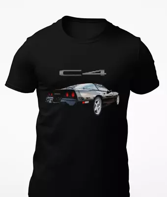 1986 Black Corvette C4 Short-Sleeve Unisex T-Shirt • $26.89