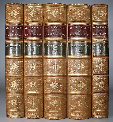 £500 • Buy 1849 The History Of England By Lord Macaulay From James Second II 5 Vols Leather