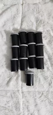 $8.90 • Buy 35mm Empty Plastic Film Canisters Black With Gray Lids Quantity Of 13
