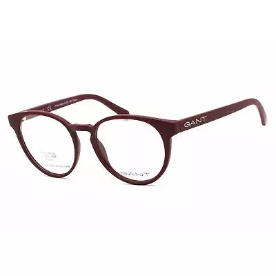 Gant Men's Eyeglasses Full Rim Round Matte Bordeaux Plastic Frame GA3265 070 • $32.99