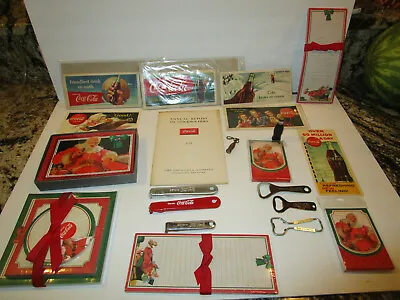 Lot Of 24 PCS  Coca Cola Original Advertising Ink Blotter Openers Cards & More • $59.95