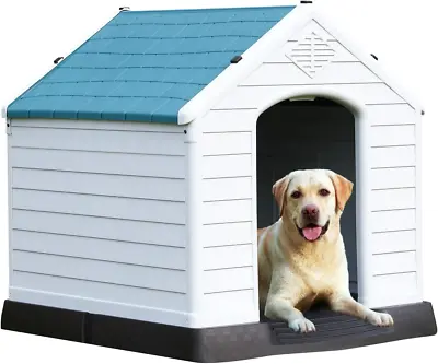 Extra Large Dog House 32 Inch Outdoor Dog Kennels Waterproof Pet Shelter Dura • $105.35