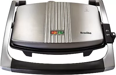 £28.50 • Buy VST025 3-Slice Panini Press Stainless Steel, Toastie, Sandwich Maker