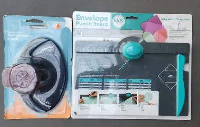 We R Memory Keepers Envelope Punch Board + Fiskars Oval Border Punch New • $34.99
