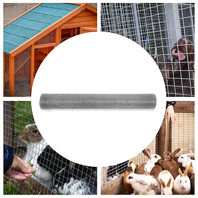 48inx100/50ft Hardware Cloth 1/2'' Welded Wire Galvanized Mesh Rabbit Fence Roll • $86