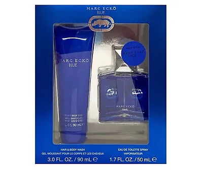 Blue By Marc Ecko Men's Perfume 2pc Set-1.7 Oz Edt Spray+3.0 Oz Hair & Body Wash • $24.99