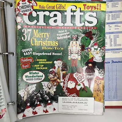 Crafts December 1993 Magazine Christmas How To Use Nutcracker Ribbon Vol 16 # 12 • $5.25