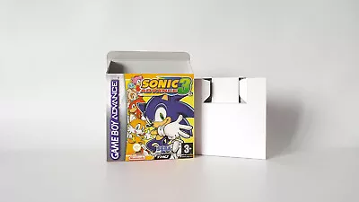 Sonic Advance 3 UKV PAL GBA GameBoy Advance Handmade Replacement Box & Tray • £10.49