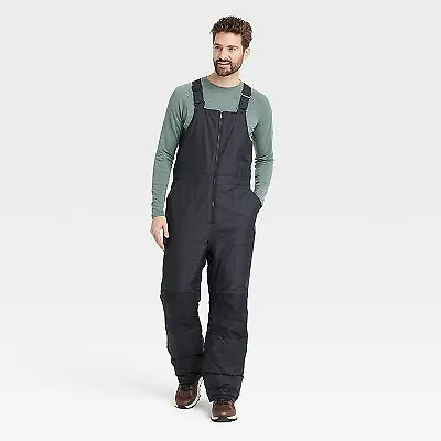 Men's Snow Bib Pants - All In Motion Black M • $16.99