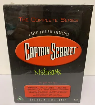 Captain Scarlet And The Mysterons: The Complete Series DVD Brand New & Sealed R2 • £21.24