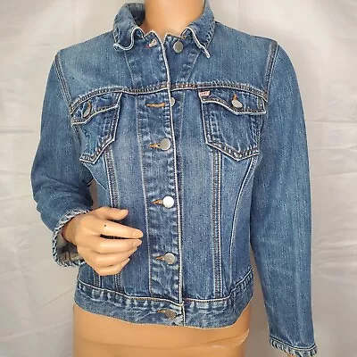 Miss Sixty Italy Women's Denim Jacket Vintage Retro Trucker Med Wash Cotton S • $29.88